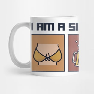 I am a simple man dirt bike shirt Mug